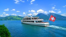 Spiez Switzerland Lakeside Town and Vineyard Views 4K 60fps