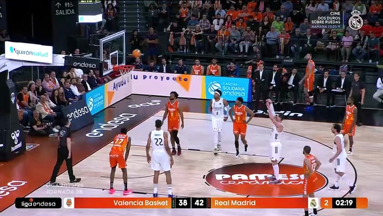 Valencia vs Real Madrid de baloncesto Liga Endesa ACB 2025 2026