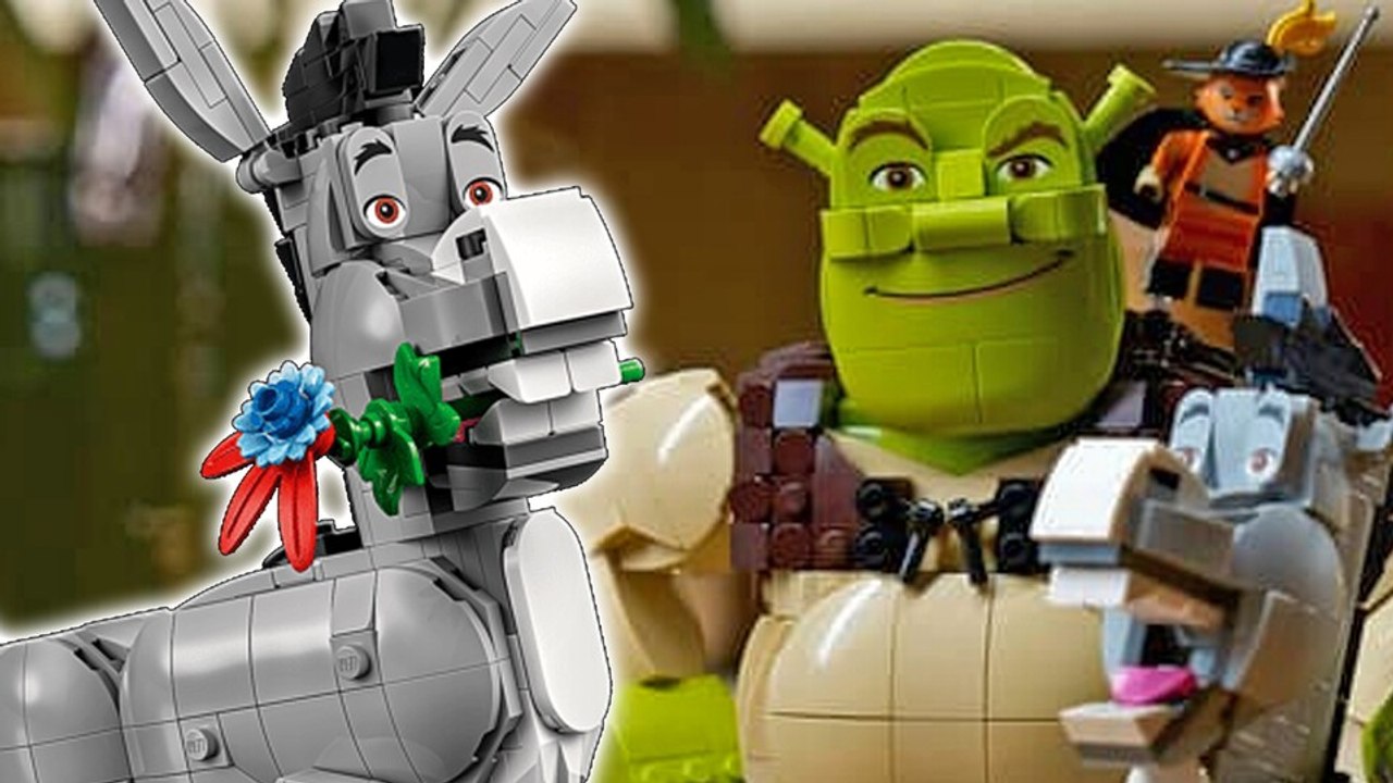 Ach du Shrek: Ein neues Lego-Set für 120 Euro enthält Esel, Oger und winzigen Kater