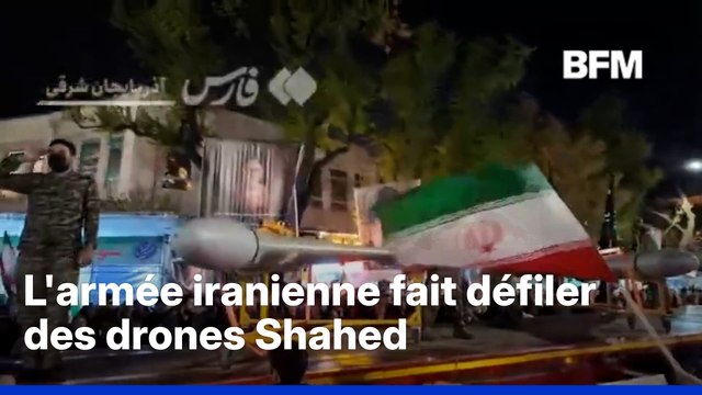 Guerre au Moyen-Orient: l'armée iranienne fait défiler des drones Shahed
