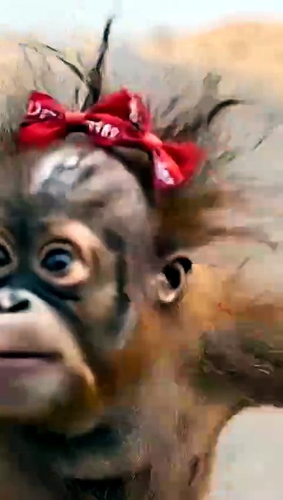 Funny monkey shot