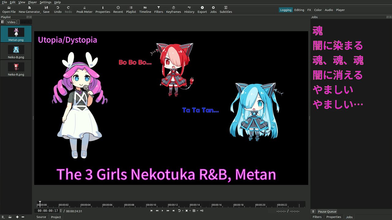めたん、…とぴあ？ "Utopia/Dystopia" / THE 3 GIRLS NEKOTUKA R&B, METAN