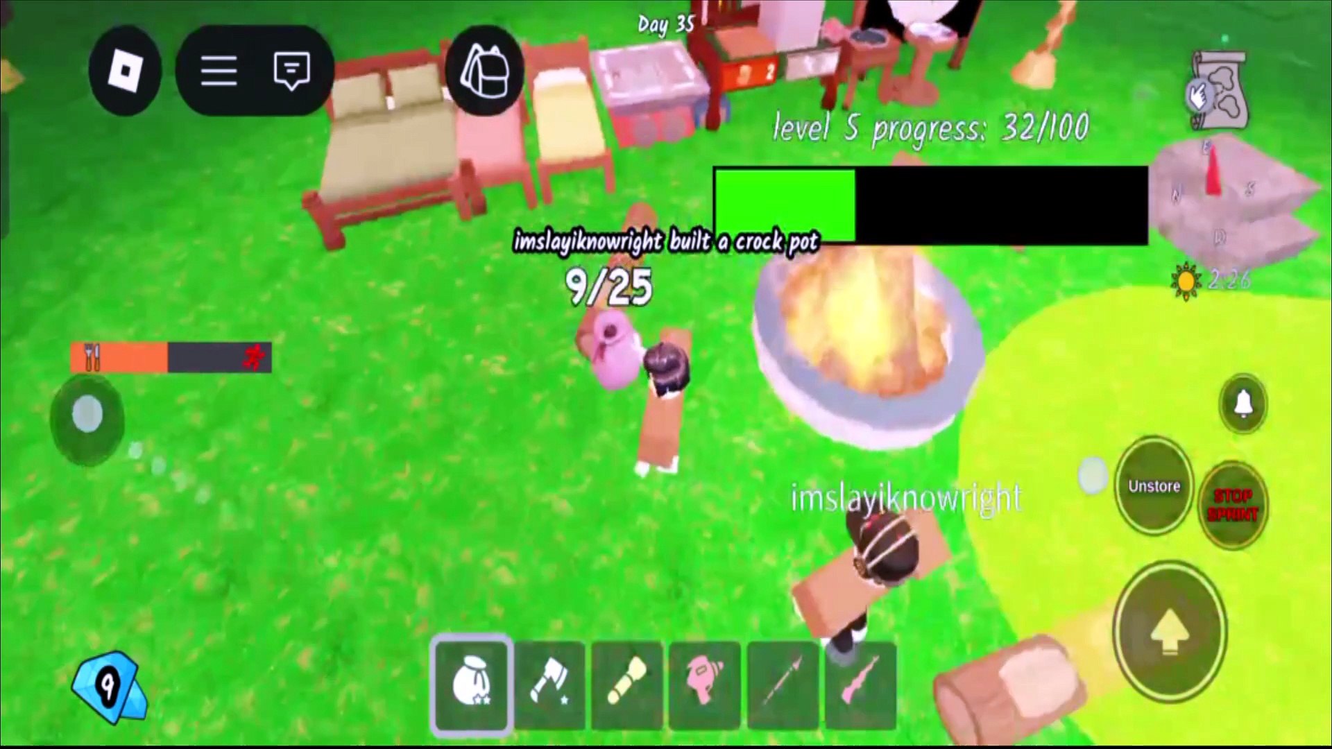 ⁣Nothing beats gaming in nature l 99 nights in the forest l Roblox