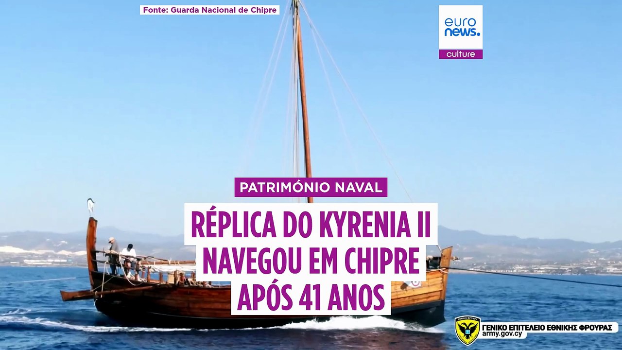 Réplica de histórico navio mercante "Kyrenia II" volta a navegar em águas cipriotas
