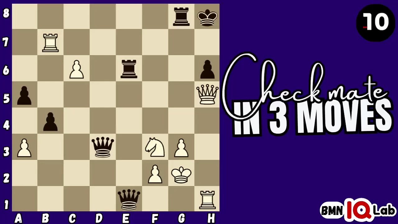 #Only1PercentCan 🔥⚔️ Can you checkmate in 3 moves? (Part 80) (White to play)♟️