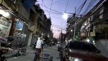Tangled Wires Along Sinalyasi Street in Caloocan City in the Philippines
