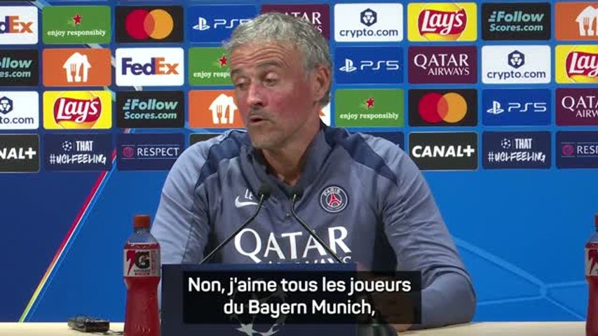 PSG : Luis Enrique fan du football offensif du Bayern Munich et de Vincent Kompany