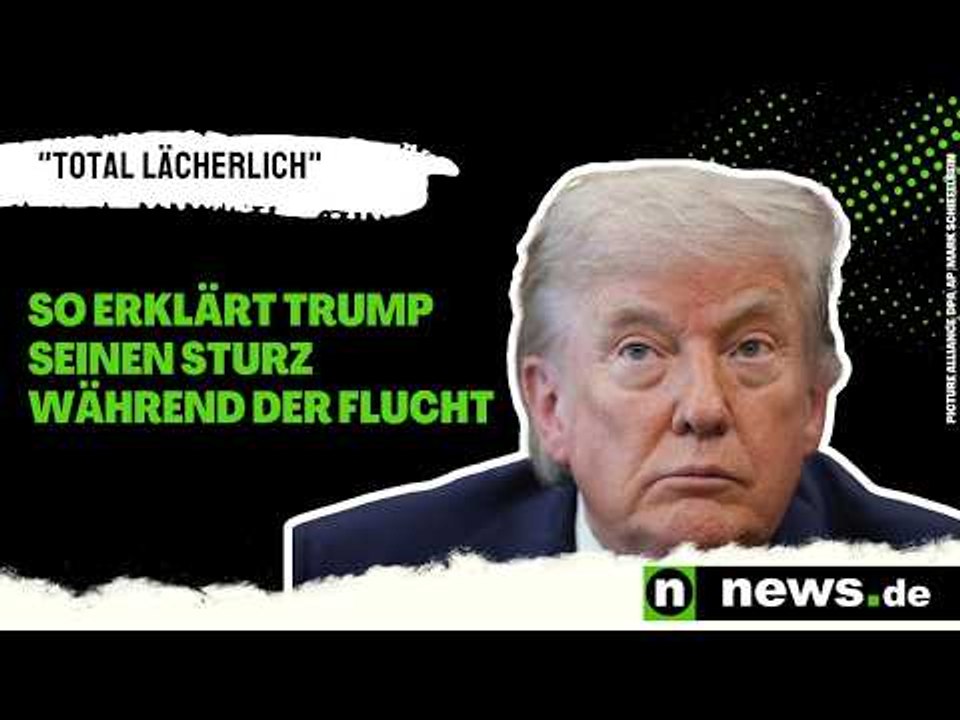 Donald Trump: 'Total lächerlich' - so erklärt der US-Präsident seinen Sturz während der Flucht