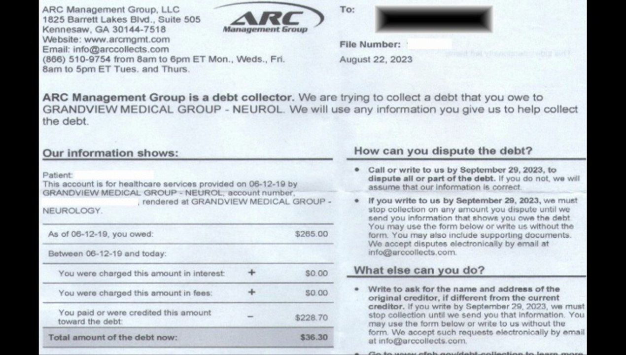My Call To Grandview CEO Daniel McKinney - Staff Giving False Names / Neurology MD Negligence