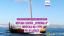 Historyczna "Kyrenia II" ponownie pływa po cypryjskich wodach - to replika starożytnego statku