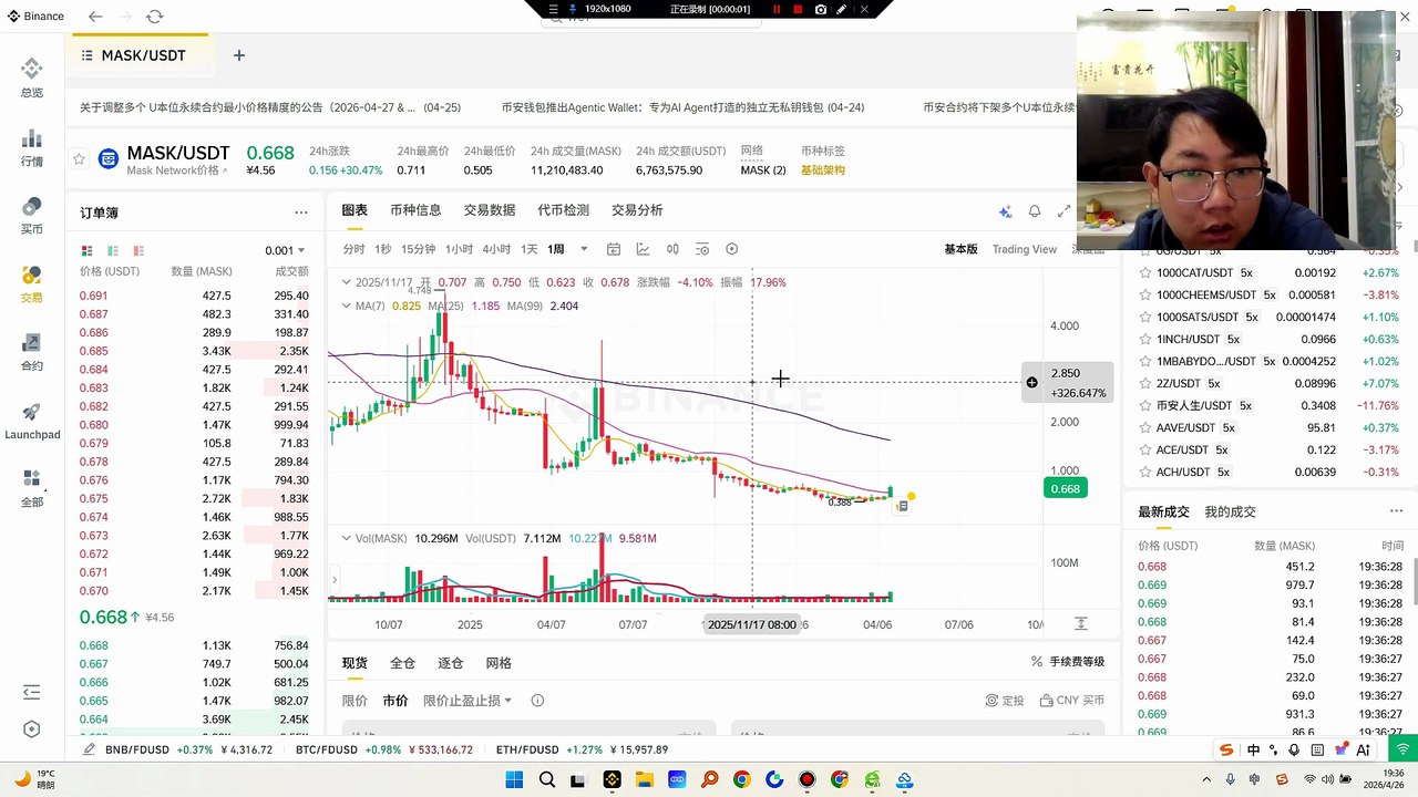 MASK（Mask Network）：Web3 社交入口，去中心化推特  脸书，支持 DID、加密私信、NFT 头像、链上打赏，多链部署。