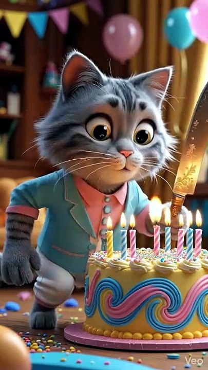 Paws, purrs, and mischief 🐾✨ Cat Birthday #CuteCat #CatLife #KittenLove #MeowMood #FurryFriend #PetCute #CatWorld