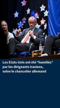 Les Etats-Unis “humiliés” par les dirigeants iraniens, selon le chancelier allemand