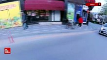 Bolu'da trafik tartışmasında gerçeği kask kamerası ortaya çıkardı