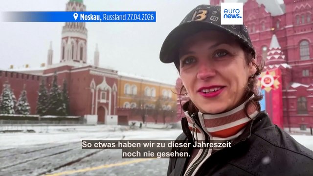 Schneesturm und Glatteis in Moskau: Noch nie so viel Schnee Ende April