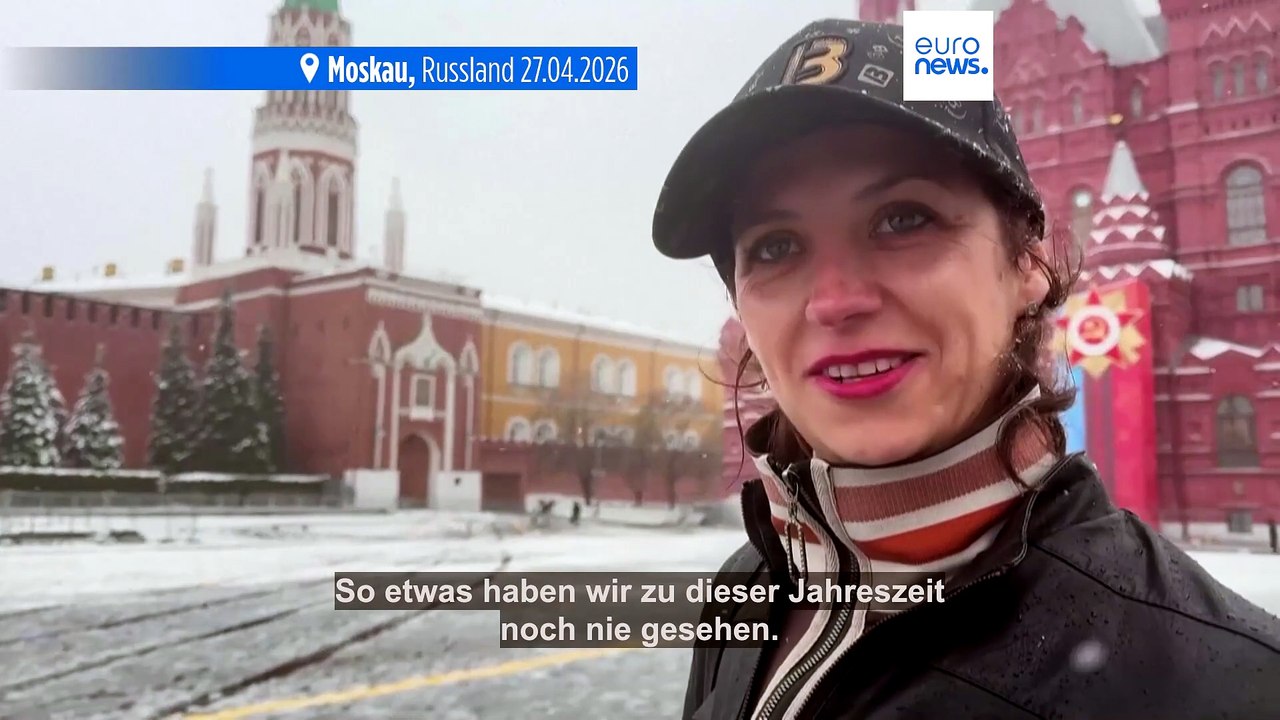 Schneesturm und Glatteis in Moskau: Noch nie so viel Schnee Ende April