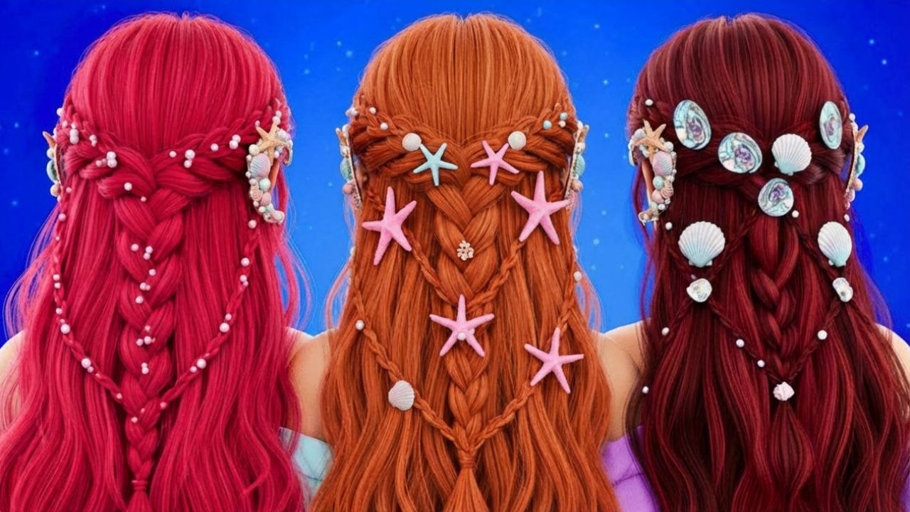 Transformez-vous en sirène avec des cheveux rouges éclatants