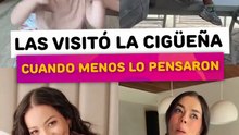 A Estás famosas las visitó la cigüeña cuando ellas menos lo pensaron.