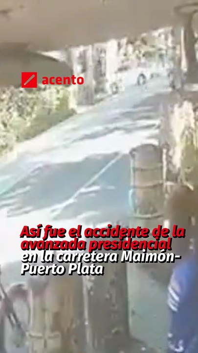 Así fue el accidente de la avanzada presidencial en la carretera Maimón-Puerto Plata
