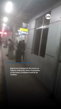 Choque de trenes en la isla de Java, en Indonesia, deja varios lesionados