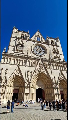 Ref:xa76swy cathédrale Saint Jean Baptiste Lyon