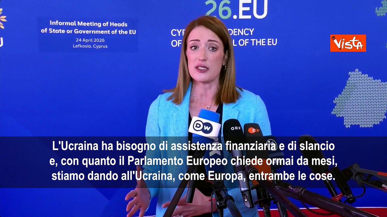 Metsola al vertice Ue a Cipro: Un'Europa, un mercato per ridurre la frammentazione
