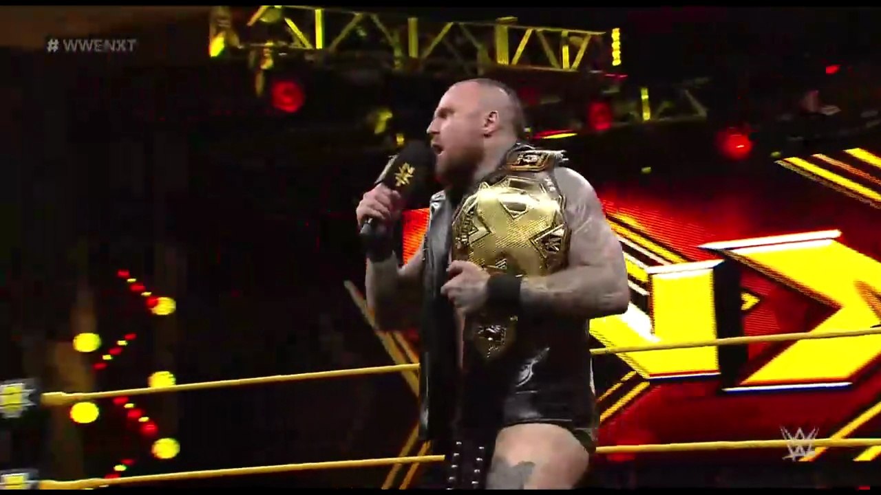 WWE NXT-Apr 25, 2018 One of Aleister Black's best matches, note the ending. من أفضل المبارايات لأليستر بلاك لاحظ نهايتها