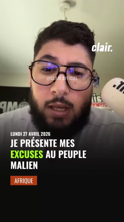 Mes excuses au peuple Malien