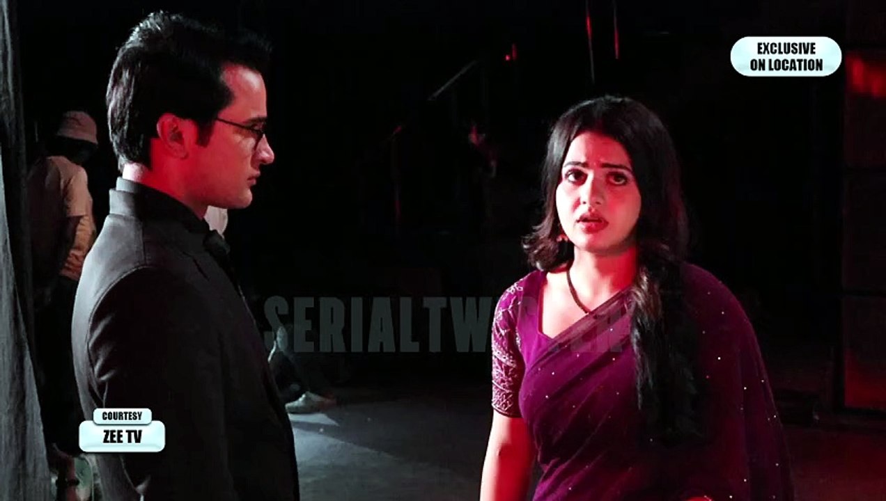 Lakshmi Niwas Today Episode Bhoomi says to Raj, _I am afraid of the dark._ On Location