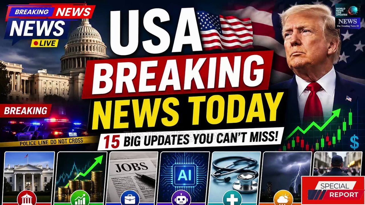 🚨 USA Breaking News Today 🇺🇸⚡🔥 | 15 Big Updates You Can’t Miss