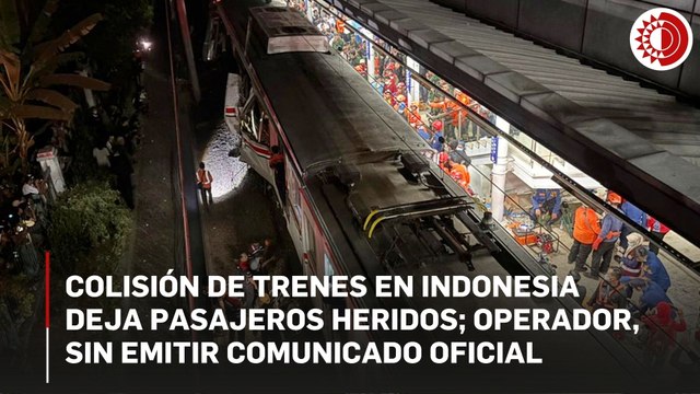 Accidente ferroviario en Java Occidental: al menos varios heridos tras choque de dos trenes