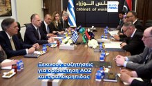 Ικανοποίηση στην Αθήνα από τις συναντήσεις Γεραπετρίτη στην Τρίπολη