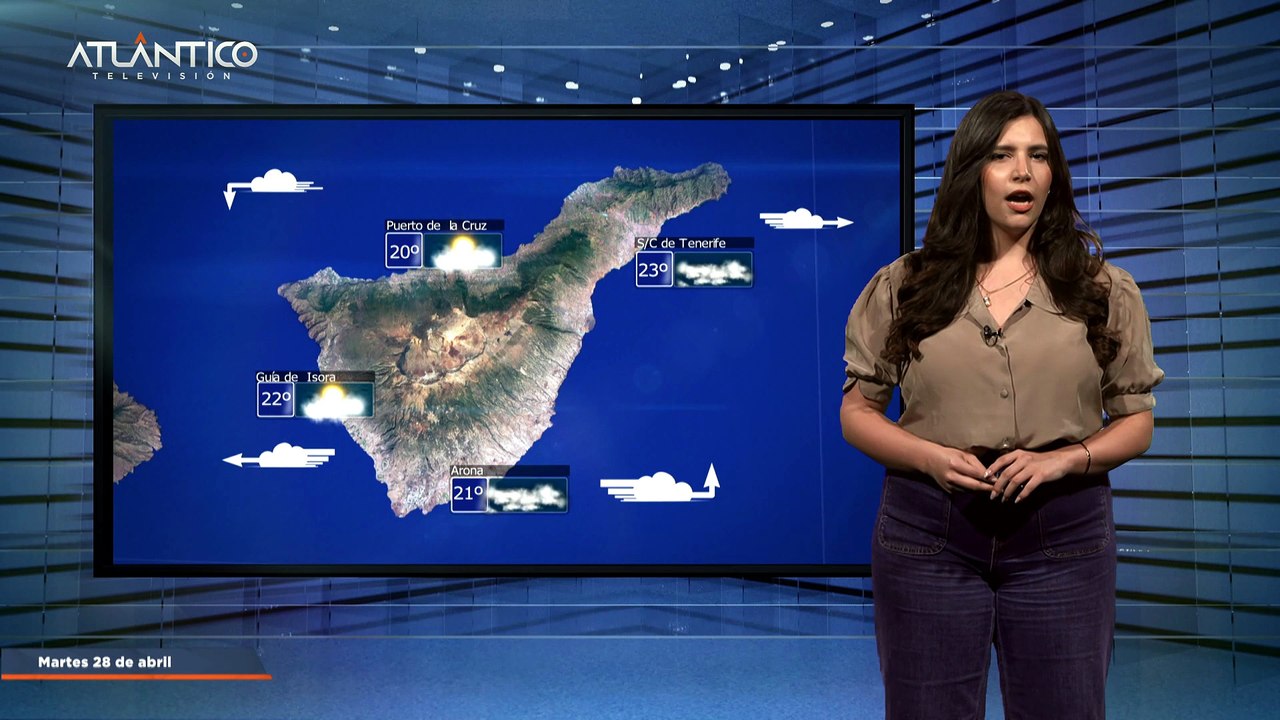 La previsión del tiempo en Canarias para el 28 de abril de 2026, en Atlántico Televisión.