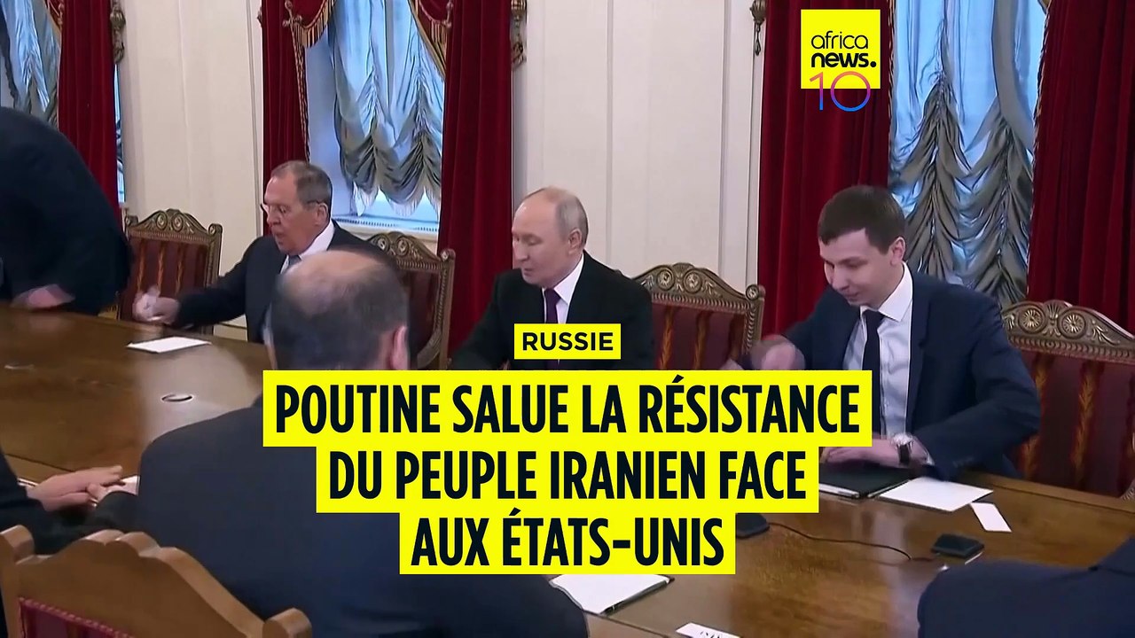 Poutine salue la résistance du peuple iranien face aux États-Unis