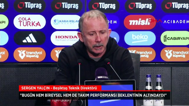 Sergen Yalçın: Hem bireysel hem de takım performansı beklentinin altındaydı
