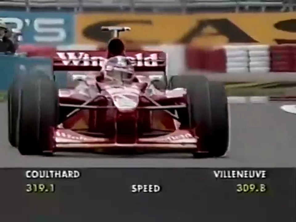 F1 – Jacques Villeneuve (Williams Mecachrome V10) laps in qualifying – Canada 1998