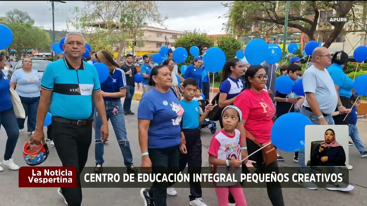 Apure | C.E.I. Pequeños Creativos realizó caminata azul para concienciar sobre la neurodiversidad