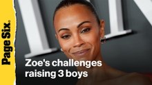 Zoe Saldaña speaks about challenges of raising 3 boys