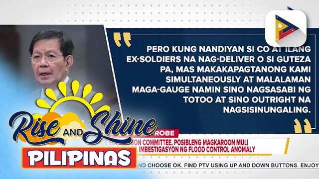 Senate Blue Ribbon Committee, posibleng magkaroon muli ng pagdinig para sa imbestigasyon ng flood control anomaly | ulat ni Louisa Erispe
