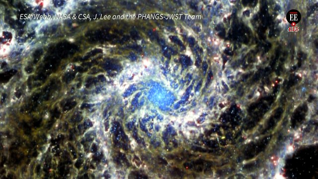 ‘Galaxia Fantasma’: nuevos detalles captados por el telescopio James Webb
