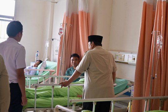 Presiden Besuk Korban Kecelakaan Kereta di RSUD Kota Bekasi