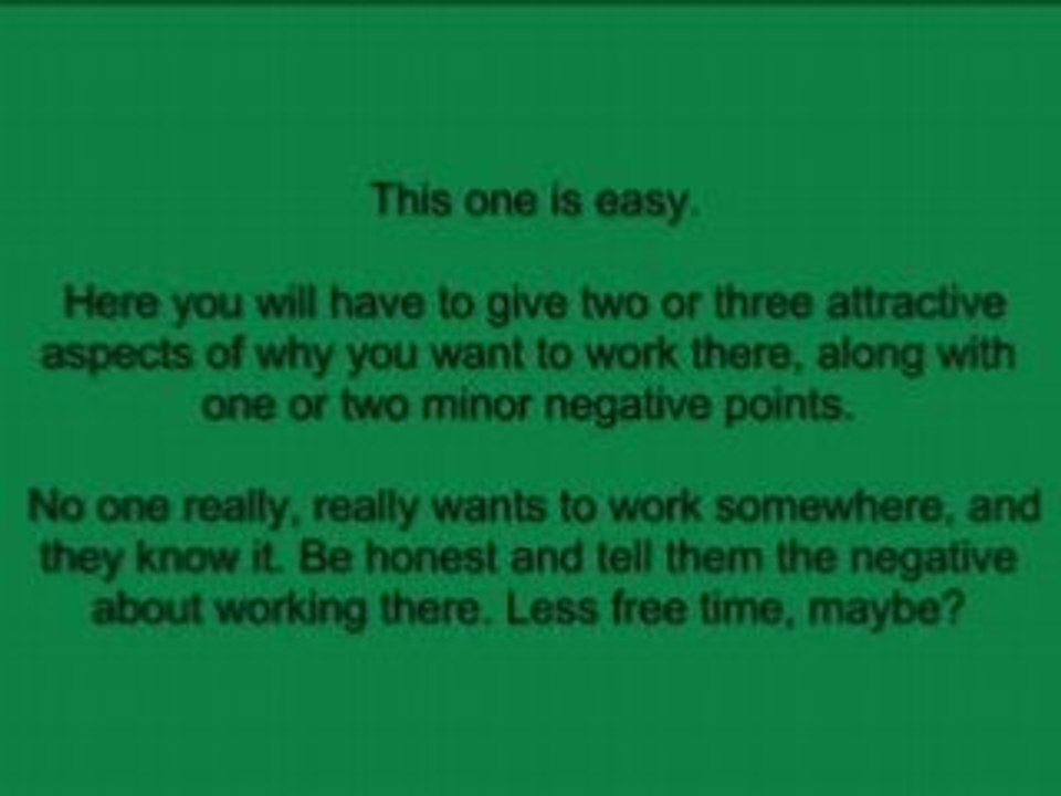 Job Interview Questions - Techniques For Job Interview