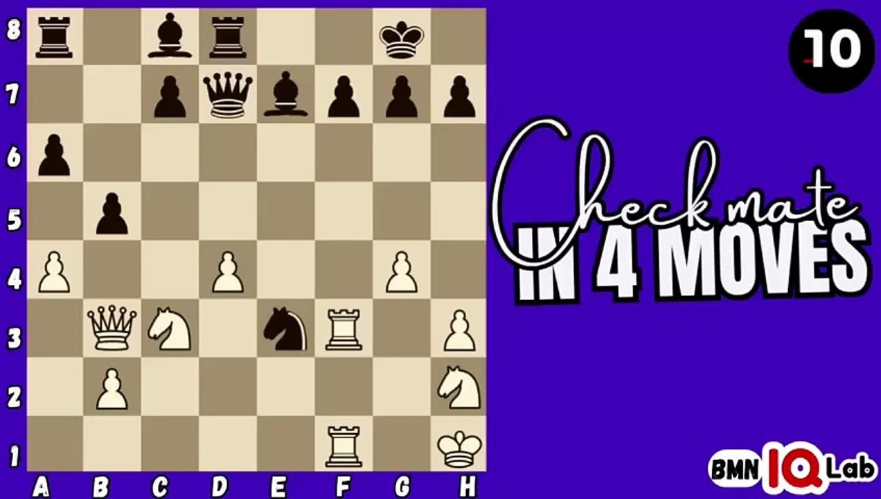 #OnlyTheSharpestMinds 🧠 Can you checkmate in 4 moves? (Part 40) (White to play)♟️