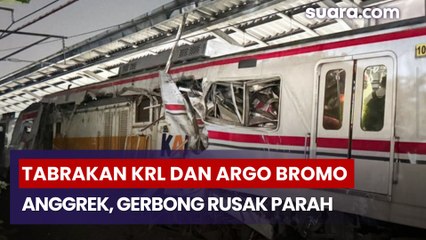 Tabrakan KRL dan Argo Bromo Anggrek di Bekasi Timur, Gerbong Rusak Parah