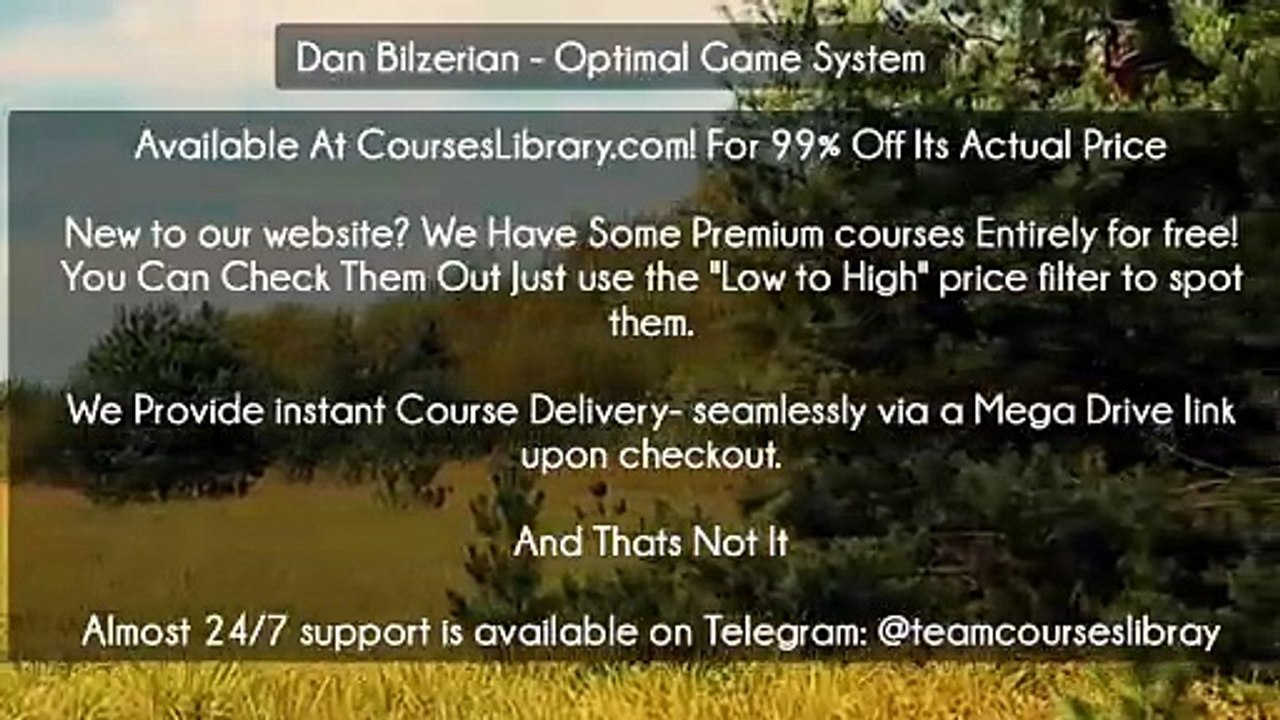 (Courseslibrary.com)Dan Bilzerian - Optimal Game System
