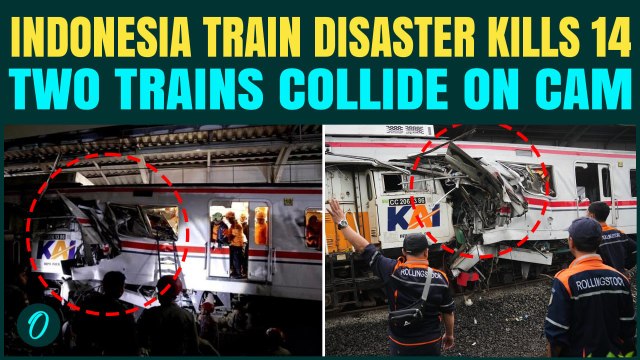 Indonasia Train Accident KILLS 14 Passengers, 84 Injured After Night Collision Near Jakarta | VIDEO