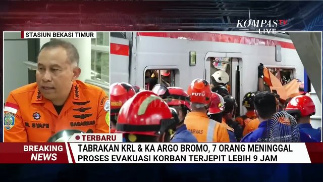 Basarnas Ungkap Kondisi Korban Terjepit KRL, Masih Bisa Diajak Komunikasi