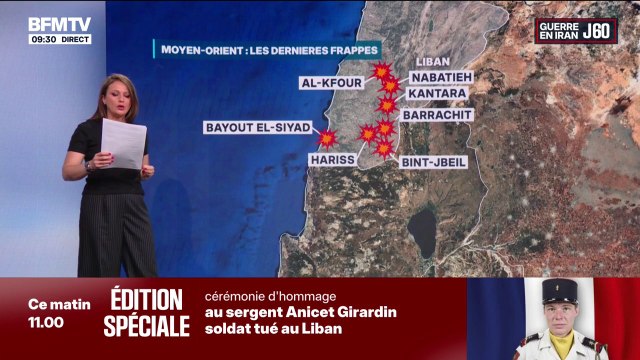 Blocus de détroit d'Ormuz, frappes au Liban à Nabatieh: le point sur la guerre au Moyen-Orient