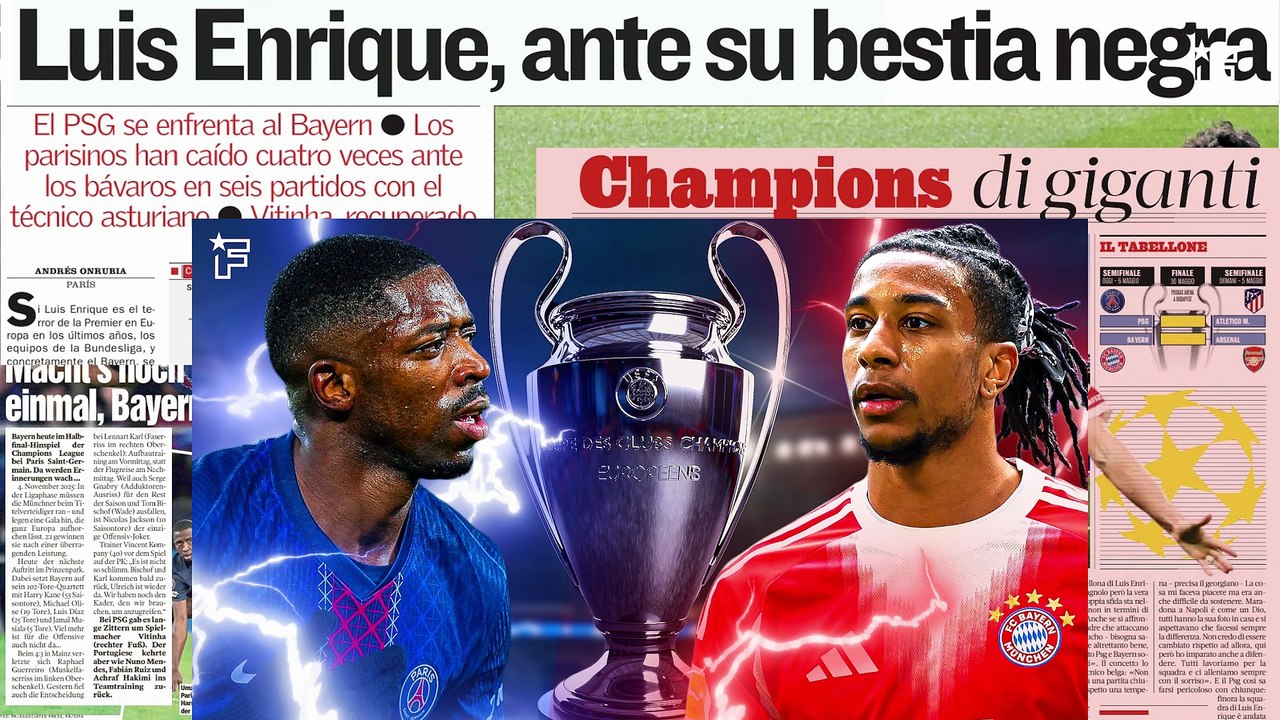 La presse s'impatiente avant le choc PSG-Bayern, le plan du Real pour Kylian Mbappé