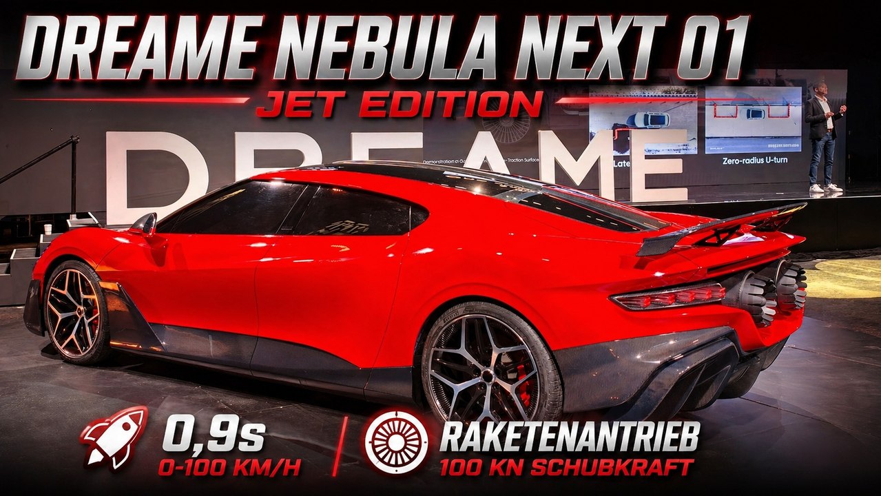 Dreame Nebula Next 01 Jet Edition: Raketen-Boost im Elektroauto